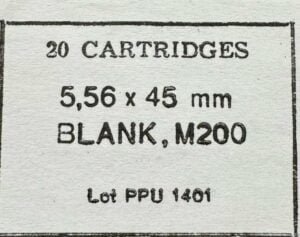 5.56 X 45MM Blanks, Lot of 400.