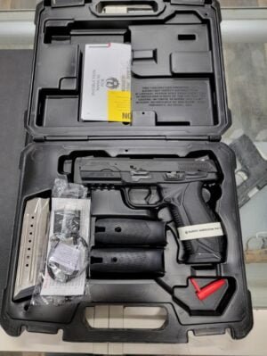 Ruger American Duty 9mm 4.17″ Bbl. 2-17 Round Mags Manual Safety