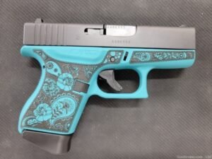 Glock 43 Gen 4 9mm 3.39″BBL “Tiffany & Paisley”