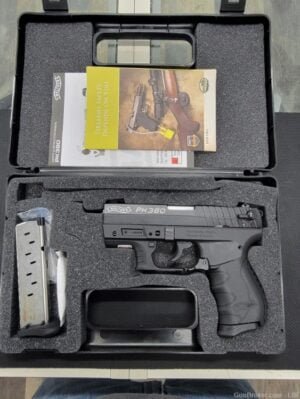 WALTHER PK380 .380 ACP 3.66″ Bbl. W/ Red Laser
