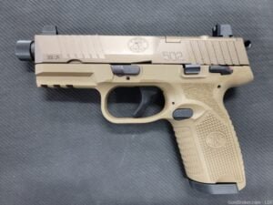 FN 502 Tactical .22LR 4.6″ Bbl. Optic Ready/ Threaded Barrel FDE